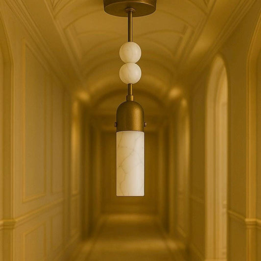 Alabaster Light Pendant, Chandelier Lighting, Modern Gemstone Brass Ceiling Lamp, Light Pendant, Bedside Ceiling Lamp, Bathroom Lights