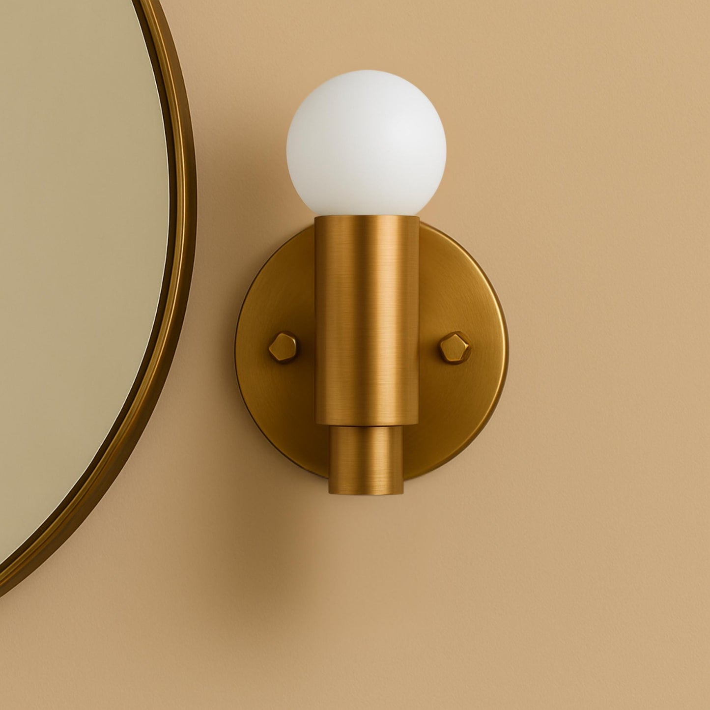 Handcrafted Brass Wall Sconce, Mid Century Modern Wall Light Sconce, Indoor Wall Lamp, Side Bed Reading lamp, Handmade Brass Finish Sconce