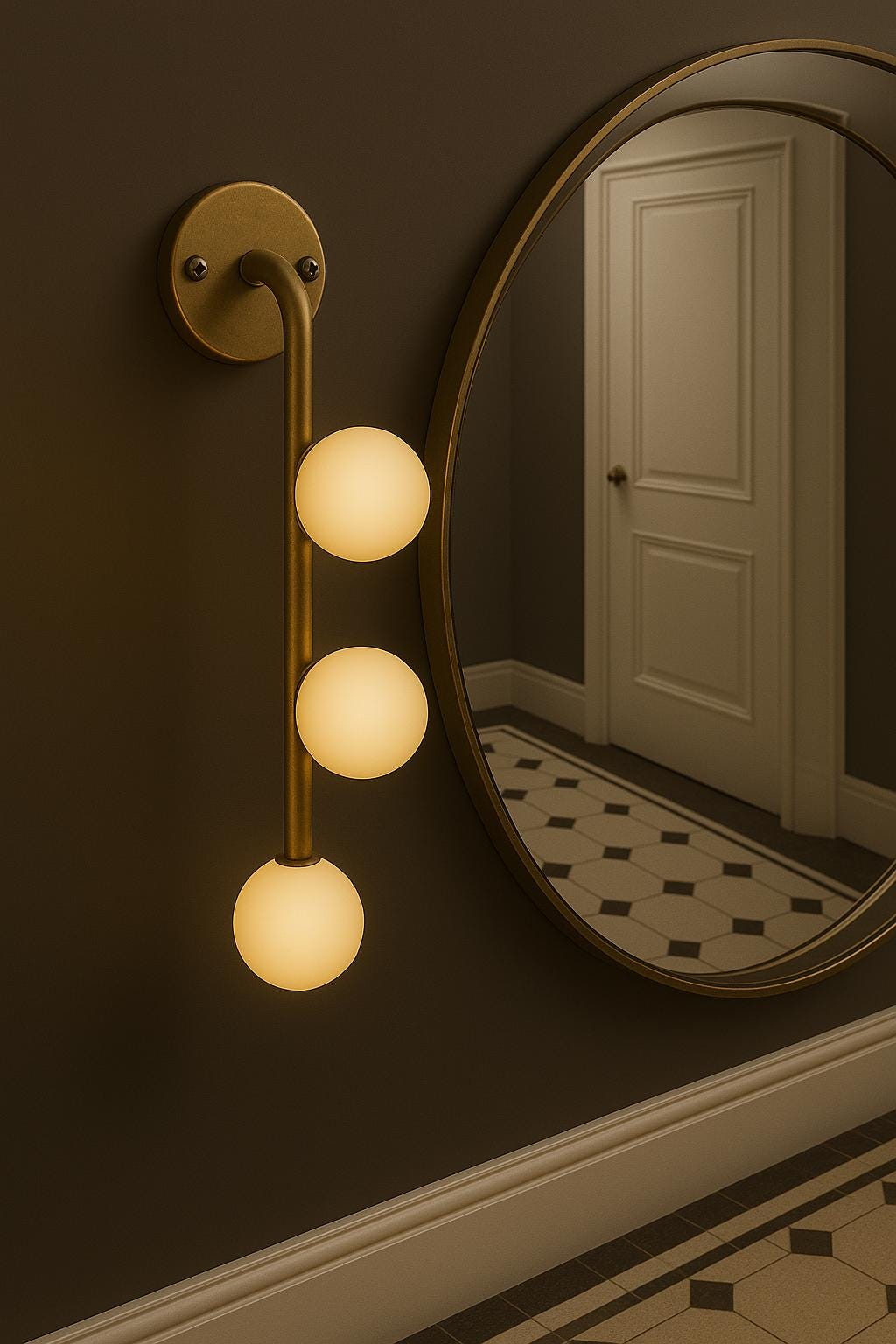 Drop Down Brass Wall Sconce light Installation, Mid Century Modern Wall Light Sconce, Brass Indoor Wall Lamp, Bathroom Vanity Ligh