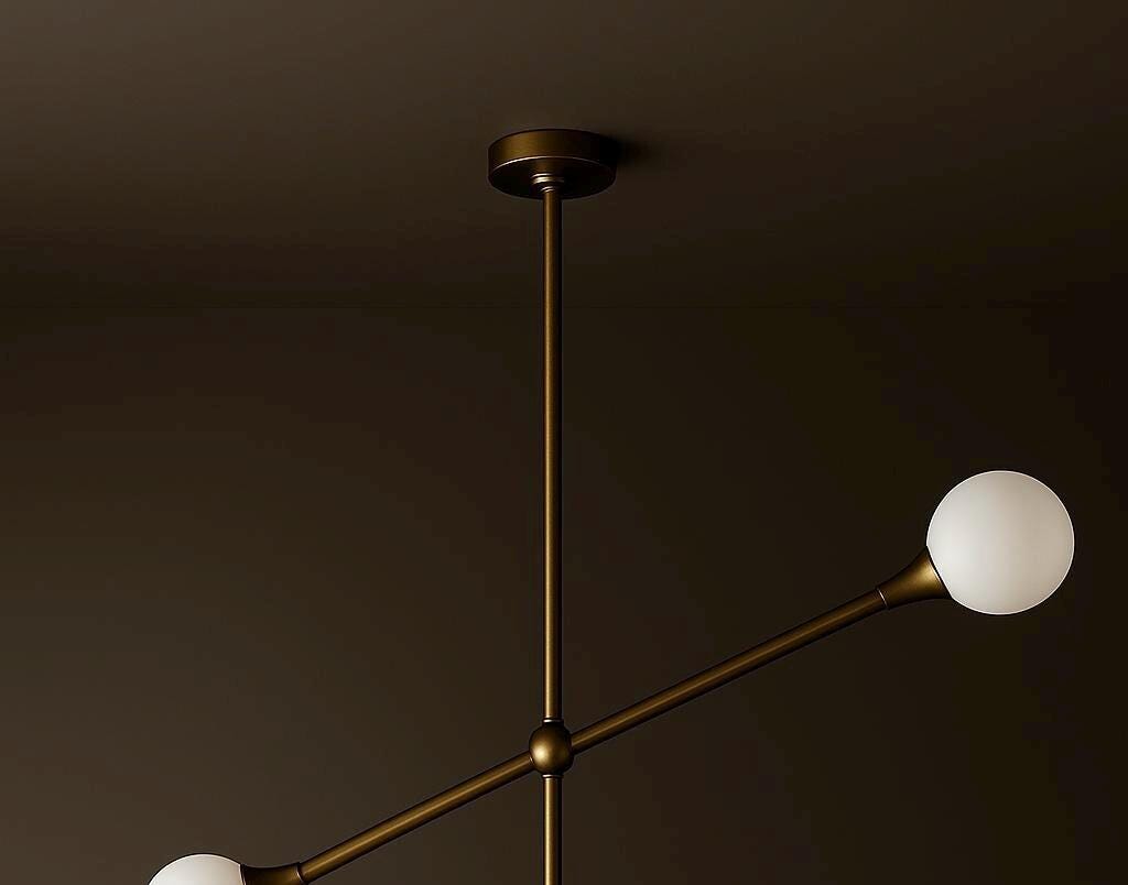 Handmade Brass Pendant Light VECTOR, Kitchen Chandelier Lighting, Brass Finish Light Pendant, Modern Chandelier, Ceiling Light Fixture
