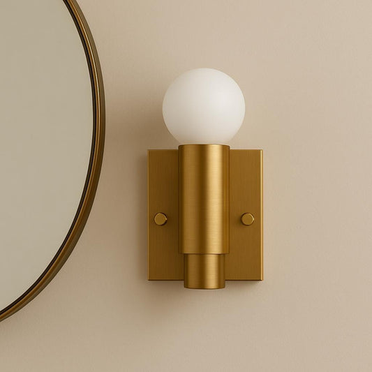 Handcrafted Brass Wall Sconce, Mid Century Modern Wall Light Sconce, Indoor Wall Lamp, Side Bed Reading lamp, Handmade Brass Finish Sconce