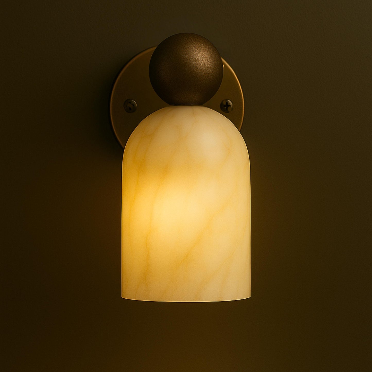 Alabaster Wall Sconce, Modern Wall Sconce, Vintage Wall Light Sconce, Brass Wall Lamp, Minimal Sconce Light, Modern Brass Light