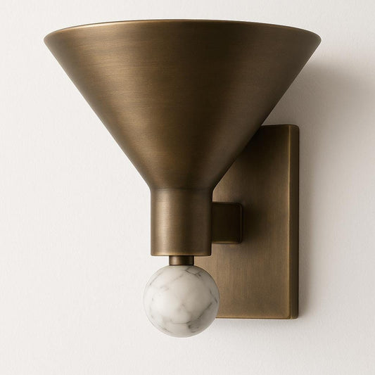 Brass Wall Light Modern Sconce, Mid Century  Wall Light Sconce, Hallway Wall Lamp, Side Bed Reading lamp, Handmade Brass Finish Sconce