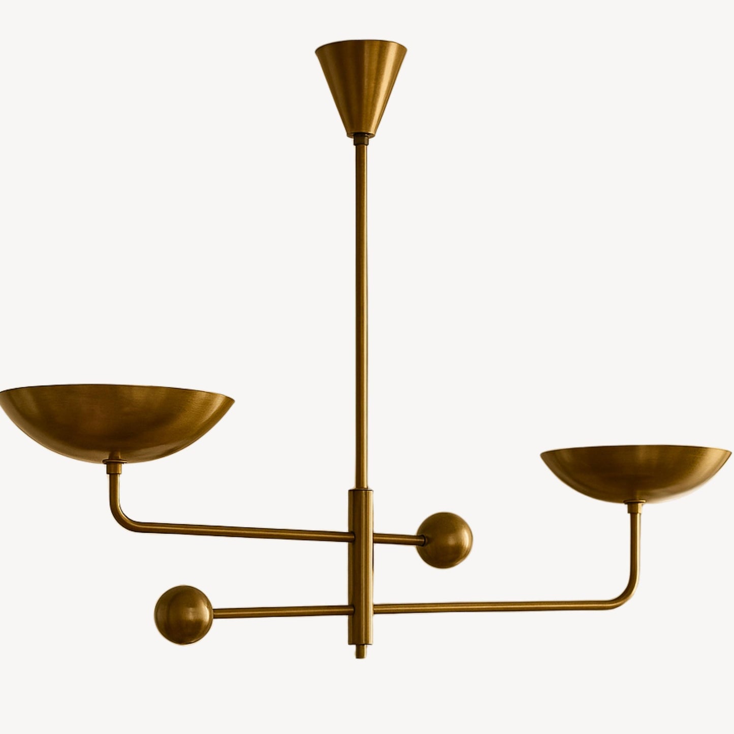 Brass Chandelier Lighting, Sputnik Chandelier Light Fixture, Brass Finish Pendant Light, Modern Chandelier, 2 Ceiling Light Fixture