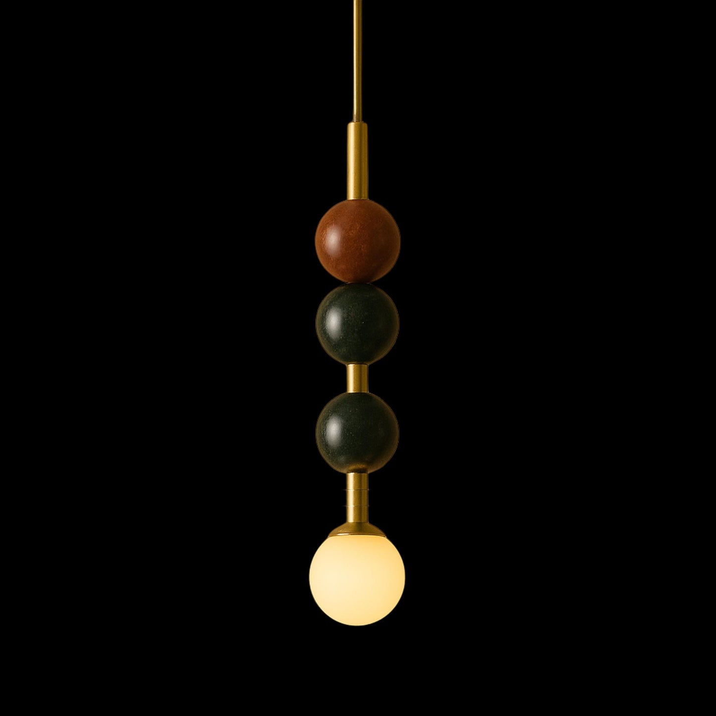 Modern Chandelier Lighting, Brass Pendant Light, Marble Stone Light Chandelier, Brass Ceiling Lamp, Light Pendant, Bedside Ceiling Lamp