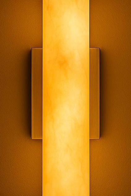 Mid Century Modern Alabaster Wall Sconce, Brass Wall Sconce Light, Cylinder Wall Light Sconce, Indoor Wall lamp, Hallway Sconce
