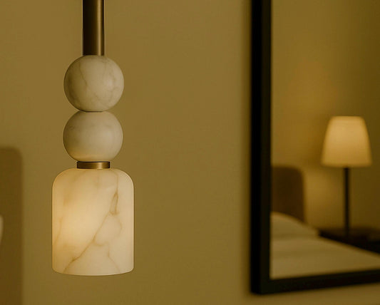 Alabaster Chandelier Lighting, Gemstone Pendant Light, Modern Brass Ceiling Lamp, Light Pendant, Bedside Ceiling Light Fixture