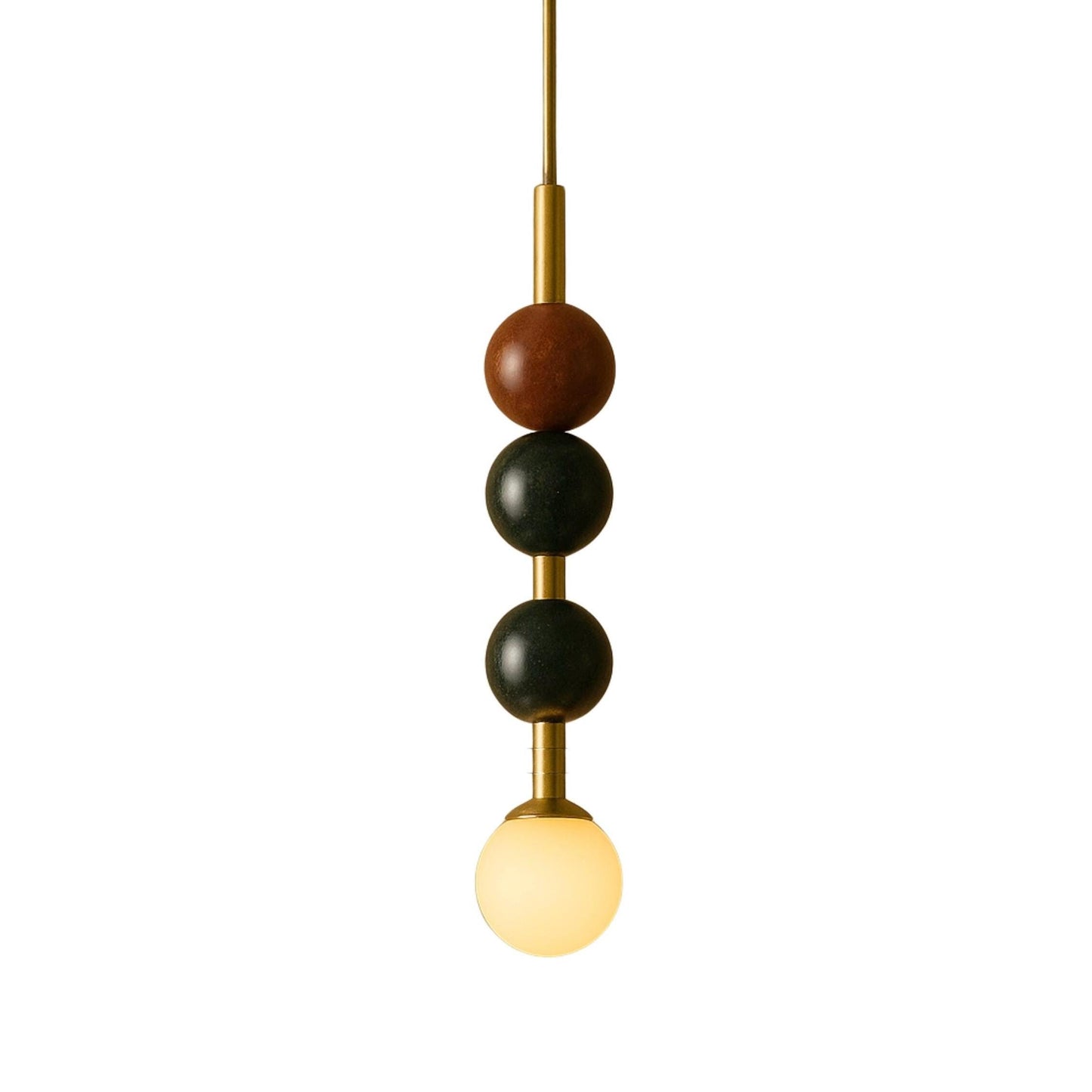 Modern Chandelier Lighting, Brass Pendant Light, Marble Stone Light Chandelier, Brass Ceiling Lamp, Light Pendant, Bedside Ceiling Lamp