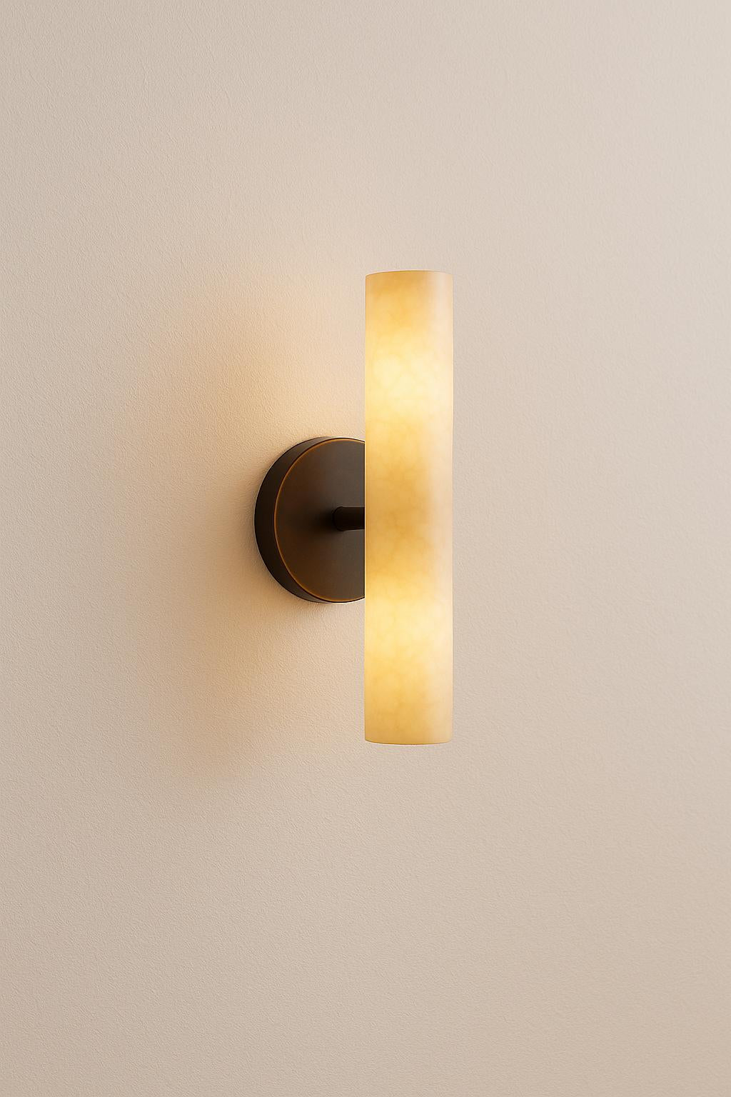 Alabaster Sconce Led Light, Modern Mid Century Wall Light Sconce, Wall Sconce Light, Brass Wall Lamp, Minimal Sconce Light