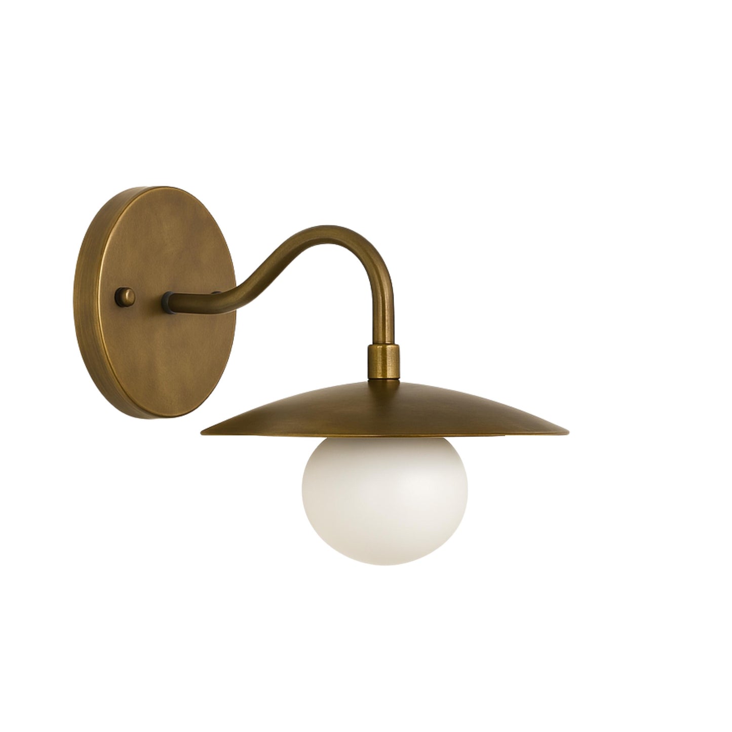 Bedroom Wall Lamp, Brass Wall Light Sconce, Frosted Glass Sconce Light, Mid Century Modern Wall Sconce, Reading Light, Indoor Wall Light