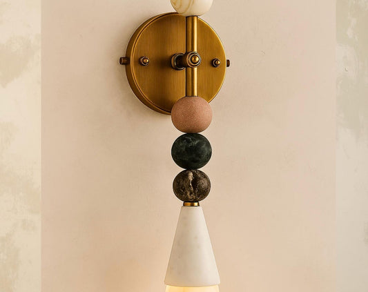 Marble Cone Sconce Light